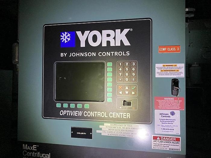Used YORK MAXE 550 TON CENTRIFUGAL CHILLER MFG. 2013