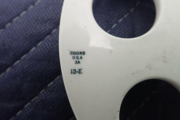 Used Lot of 3 Coors 6" Vacuum Desiccator Ceramic Porcelain Plates with Feet