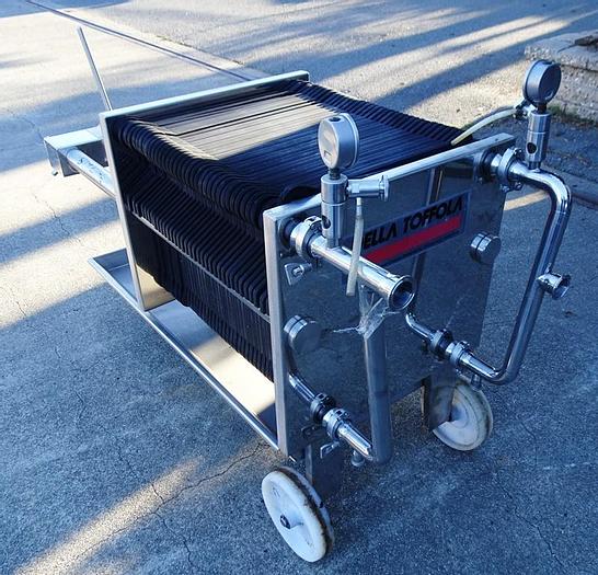 Used Filter, P&F, 15" X 15", S/st, (38) Plates, Wine Pad Filter, #S742746