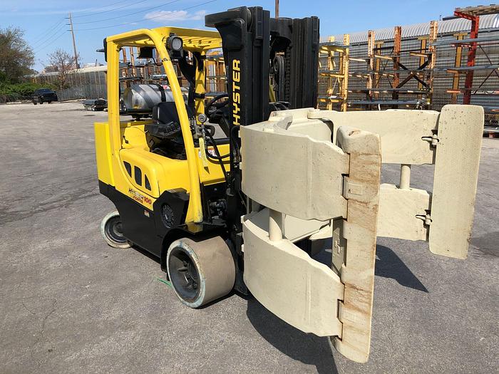 Used 10,000 POUND HYSTER S100FTBCS W/ 60" CASCADE ROLL CLAMP MFG. 2012