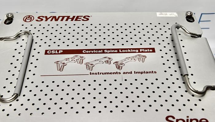 Used Synthes Cervical Spine Locking Plate System Instrument Set, In-Stock