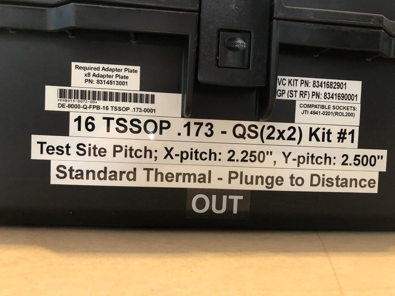 Used Delta Edge DE8000 - Q-FPB-16 TSSOP .173-0001 Test Handler Change kit