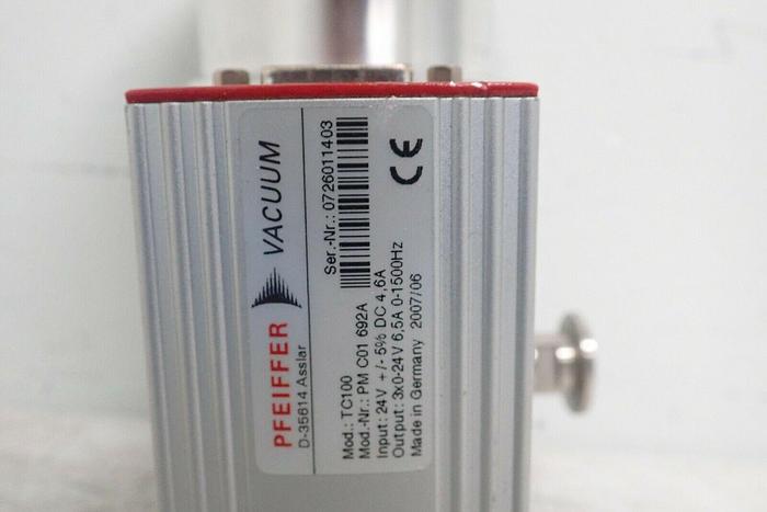 Used Pfeiffer TMH-071 P DN 100 ISO-K, 3P Turbo Pump & TC 100 Controller