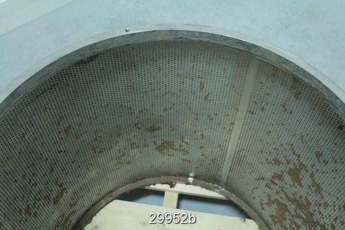Used Bird 14 Stainless Steel Inner Pressure Screen with 0.062" Holes #29952