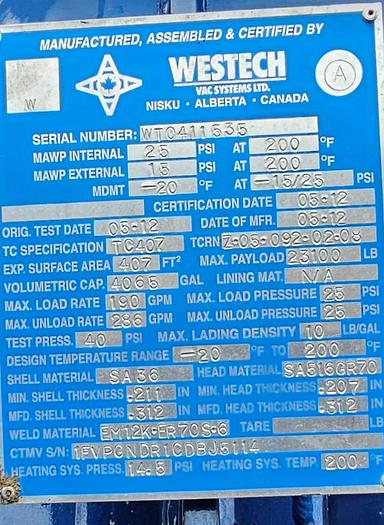 Used RENTAL PURCHASE OPTIONS AVAILABLE OAC STRAIGHT VAC 8X6