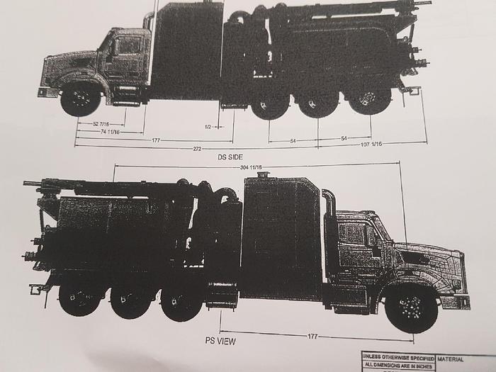 Used BRAND NEW PETERBILT HYDROVAC / COMBO BORE SUPPORT  8X6