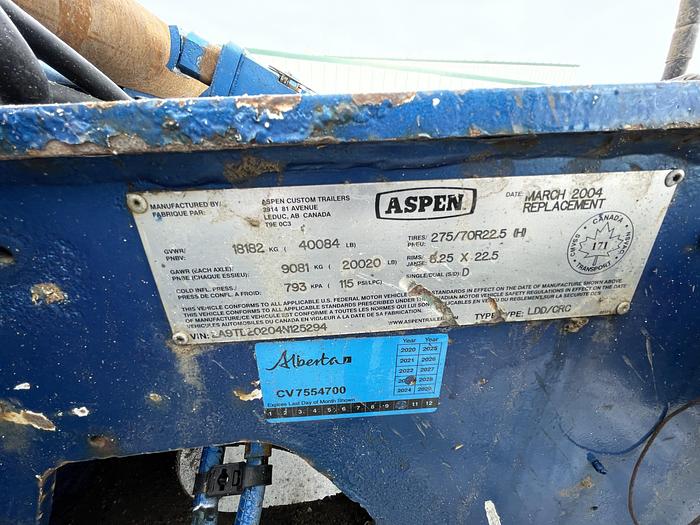 Used ASPEN 60 TON 16 WHEELER FOLDING NECK