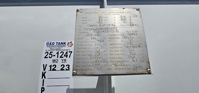 Used LOW HOUR MILEAGE KENWORTH VACUUM TRUCK