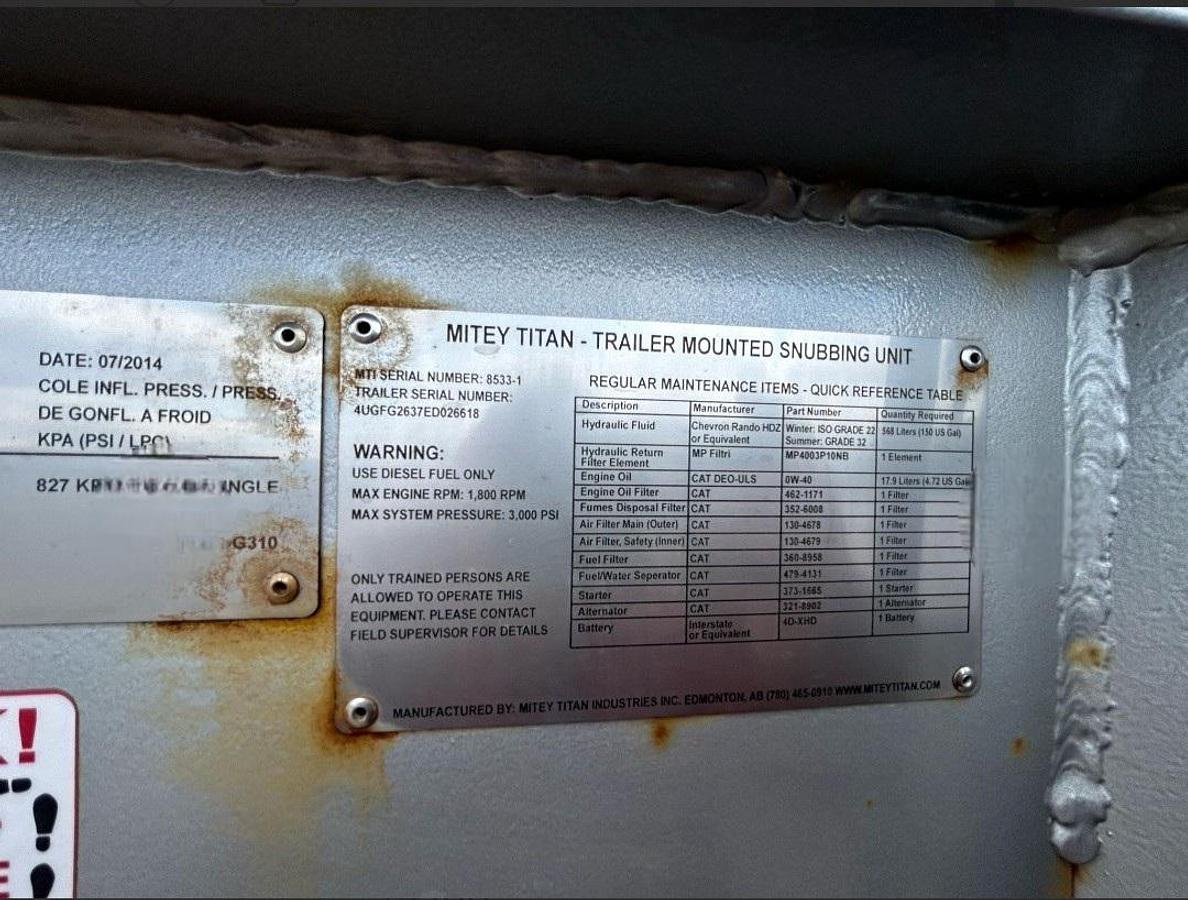 Used SNUBING PACKAGE FOR SALE