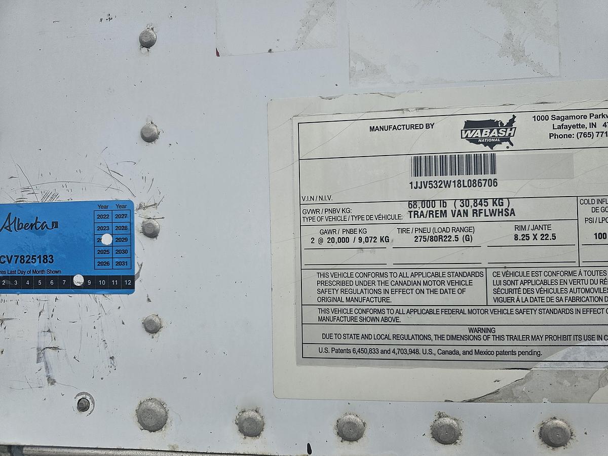 Used 2007 Wabash National DRY VAN - EX REEFER