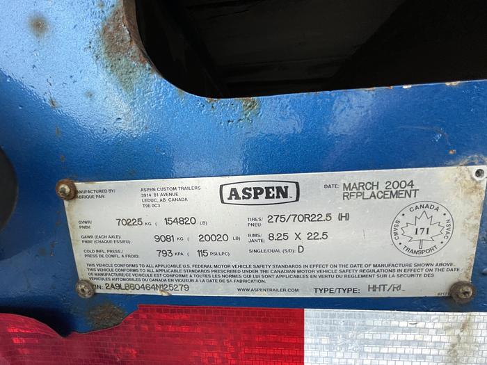 Used ASPEN 60 TON 16 WHEELER FOLDING NECK