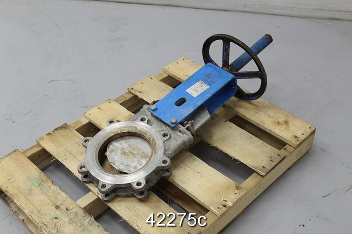 Used Orbinox 8" Hand Operated Knife Gate Valve #42275
