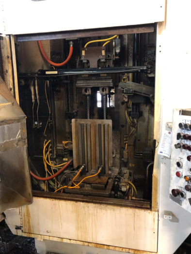 Used DETROIT 10 TON X 42" TABLE UP VERTICAL HYDRUALIC BROACHING MACHIINE