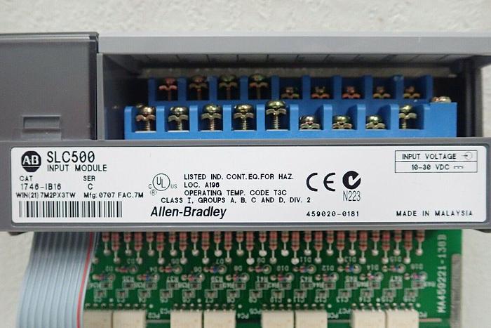 Used Allen Bradley AB SLC 500 1746-IB16 DC Sink Input Module