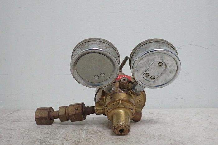 Used Matheson Model 8-320 Dual Gauge Gas Regulator with CGA-320 Fitting