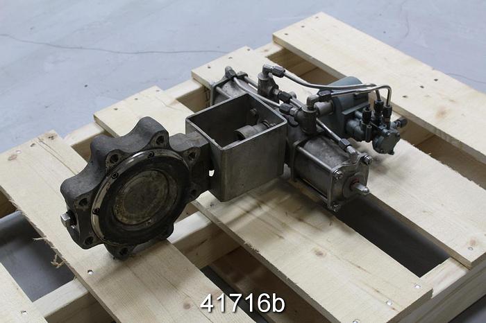 Used Dezurik 4" Air Operated Butterfly Valve #41716