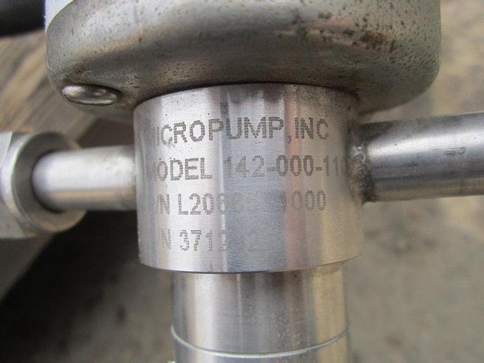 Used Pump, Gear, 1/2 HP, S/st, Micro, Mdl 142-000-110, #S739564