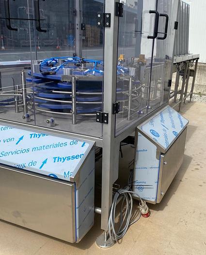 Neumaschine Deckelaufsetzmaschine, Fabrikat Laue Engineering, Bj. 2018