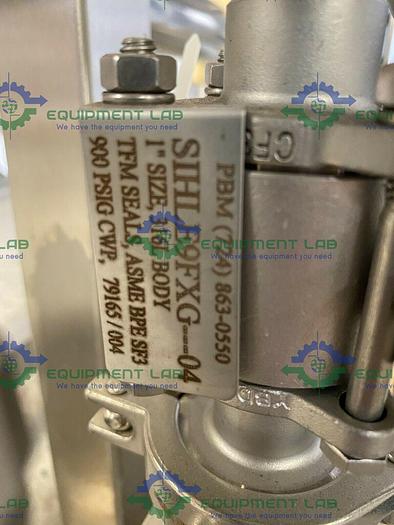 Used Exergy  02655-05 Stainless Steel Shell & Tube Heat Exchanger 20.3 Sq. Ft. on Cart