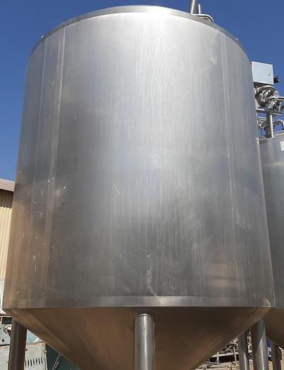 Used Tank, 1,500 Gallon, 316 S/ST, APV, 6' x 6'6", Insul, Sani, #S743268
