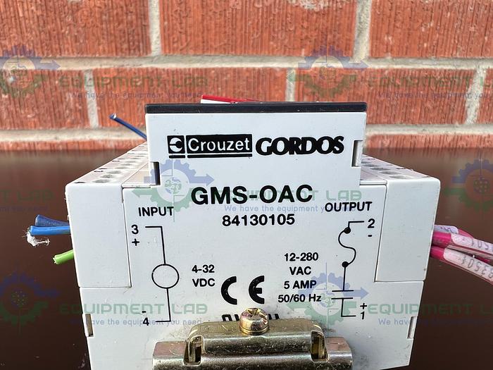 Used Lot of 9 - Crouzet Gordos GMS-OAC 84130105 Solid State Relay w/ GMS-ODC 84130104