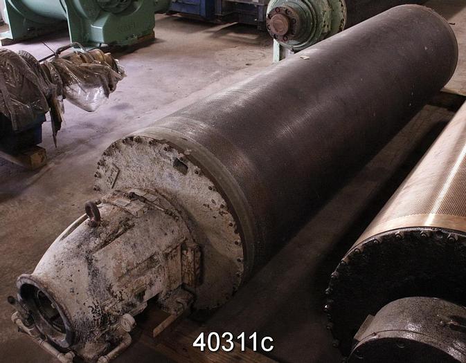 Used Escher Wyss Suction Drum Roll, 137x36" #40311