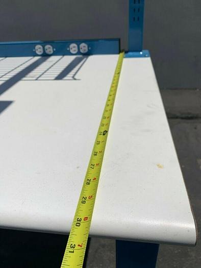 Used Bench Depot 30" x 48" x 34" Workbenches w/ Single Rack Shelf and Overhead Light