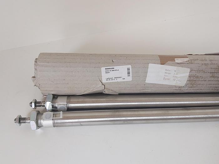 2 Stück Normzylinder, DSNU-25-300-PPS-A, 559291, Festo neu