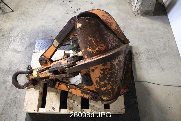 Used R & M Electric Hoist  Clamshell And Hoist For Junk Well Trash Removal, Hydraulic Clamshell With R & M Spacemaster 2 Ton Hoist. Hoist Motor 4 Hp, Trolley Motor 1/3 Hp. Hydraulic Plant From Clamshell With 5 Hp, 1750 Rpm Motor #26098