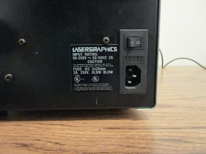 Used LASERGRAPHICS PERSONAL LFR - powers on