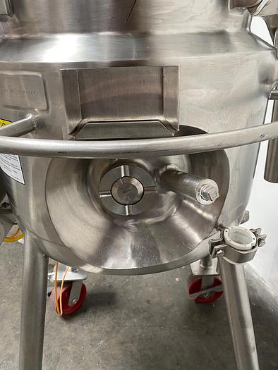 Used DCI 50 Liter Jacketed Stainless Steel Reactor Vessel W/ Steridose Motor