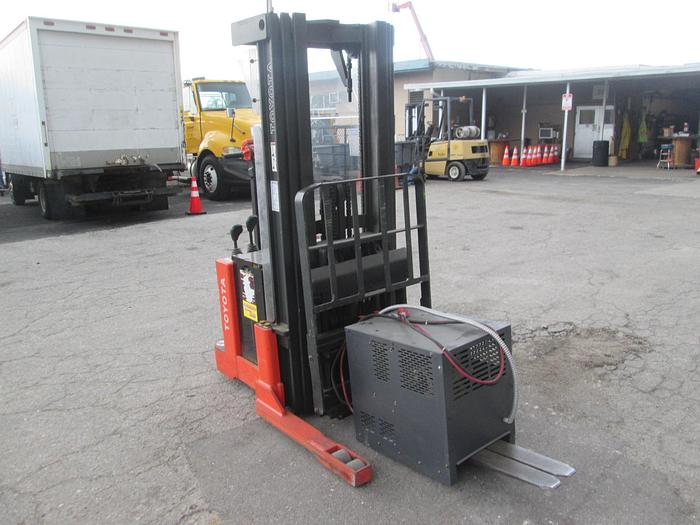 Used Toyota 6BWR15 Walkie Stacker Reach Electric Forklift