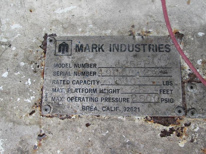 Used Mark Industries 30' Rough Terrain Manlift