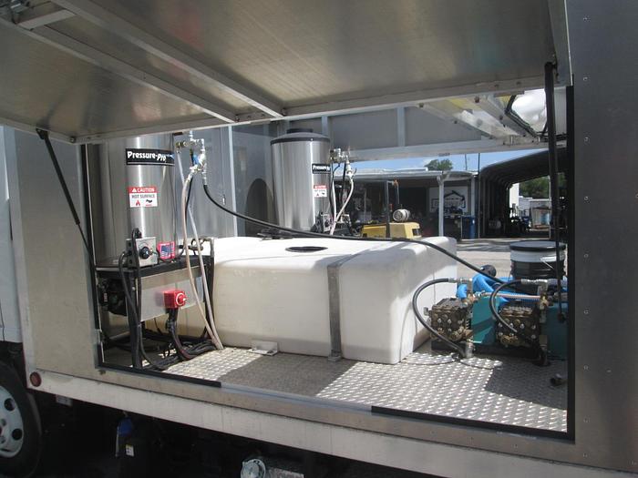 Used 2023 Isuzu NPR Sparkling Bins Trash Can Washing Truck