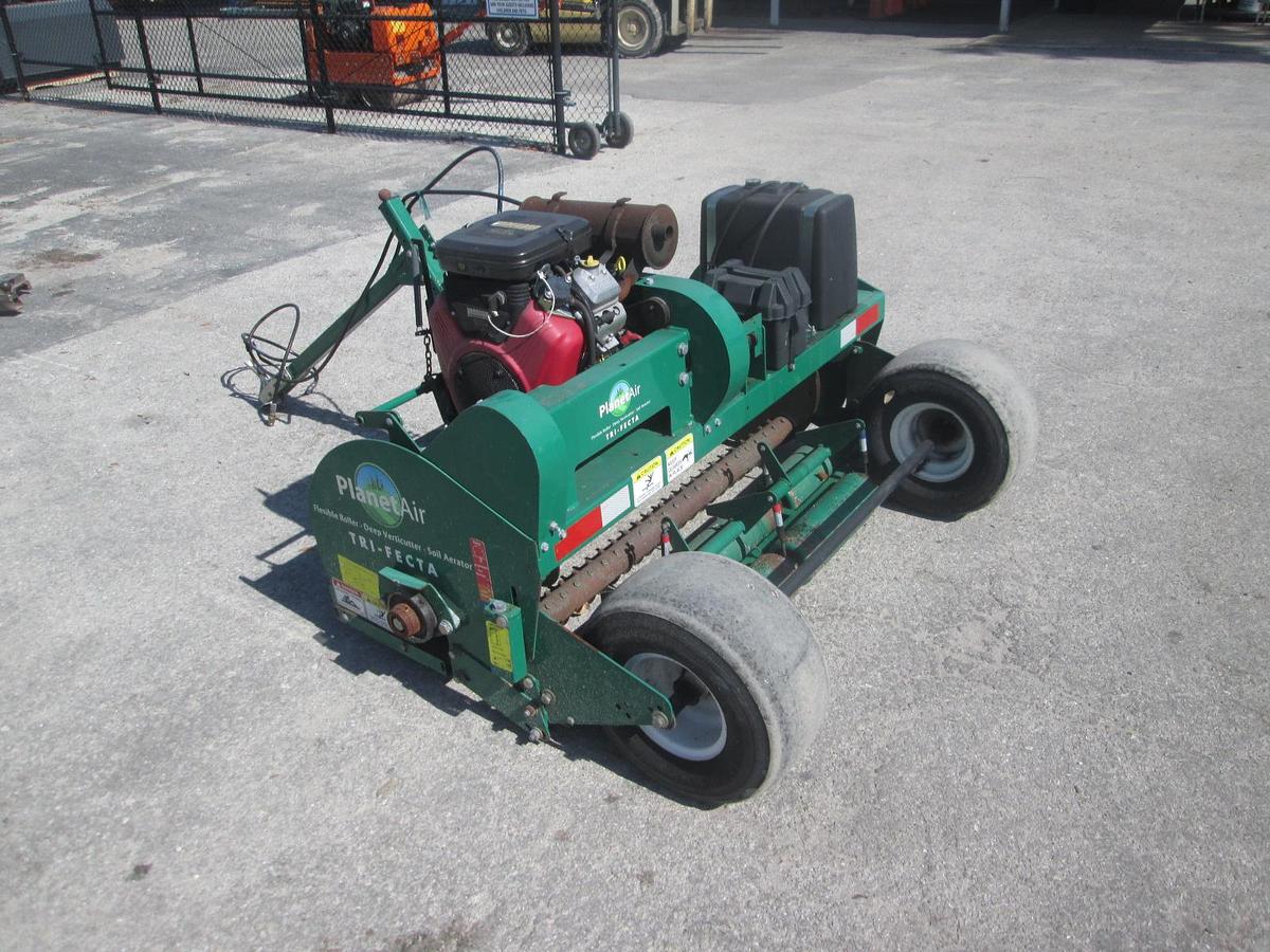 Used Planet Air Trifecta Pull Behind Aerator