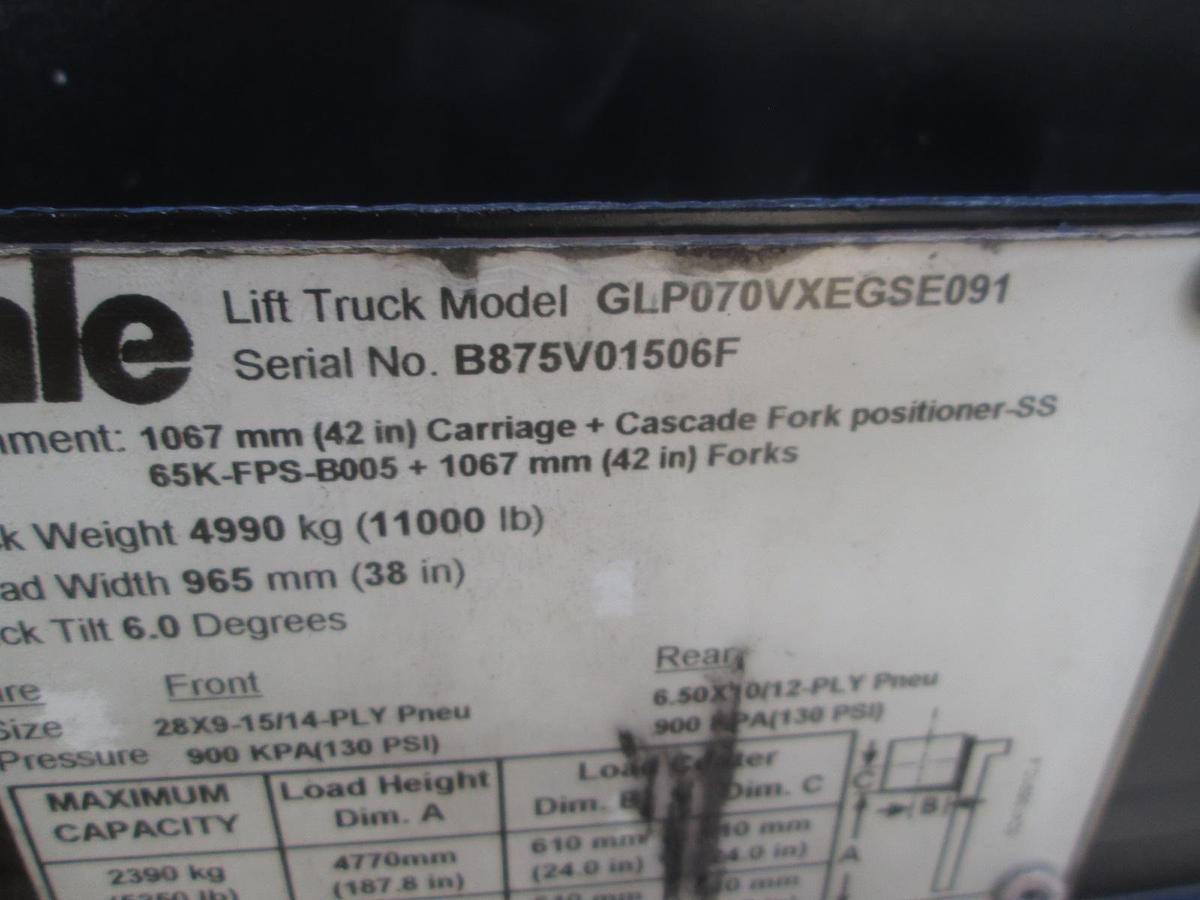 Used Yale GLP070VXE 6500 LB Forklift