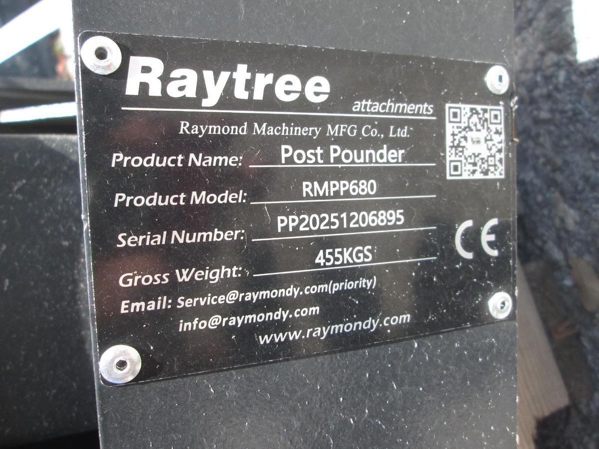 New Raytree Skid Steer Post Driver