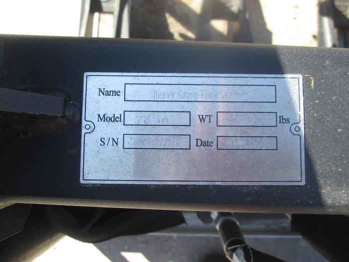 New 78" Skid Steer Root Grapple