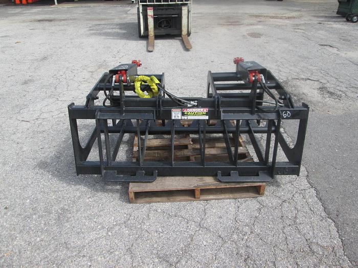 New 60" Skid Steer Grapple Rake