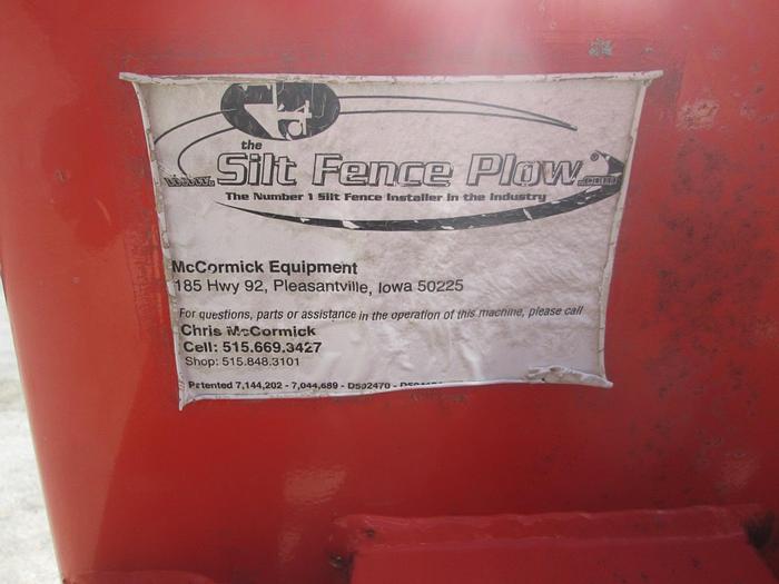 Used 48" Skid Steer Silt Fence Plow