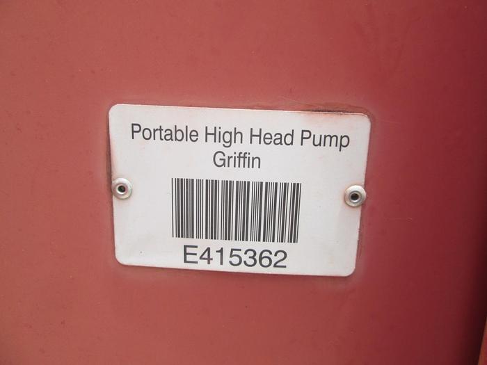 Used 2008 Portable 6" Griffin High Head Pump