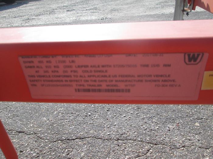 Used 2017 Wanco Arrow Board Trailer