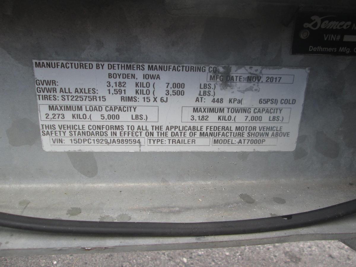 Used 2018 Demco Car Hauler