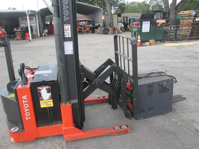 Used Toyota 6BWR15 Walkie Stacker Reach Electric Forklift