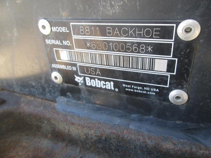 Used Bobcat 8811 Skid Steer Backhoe Attachment