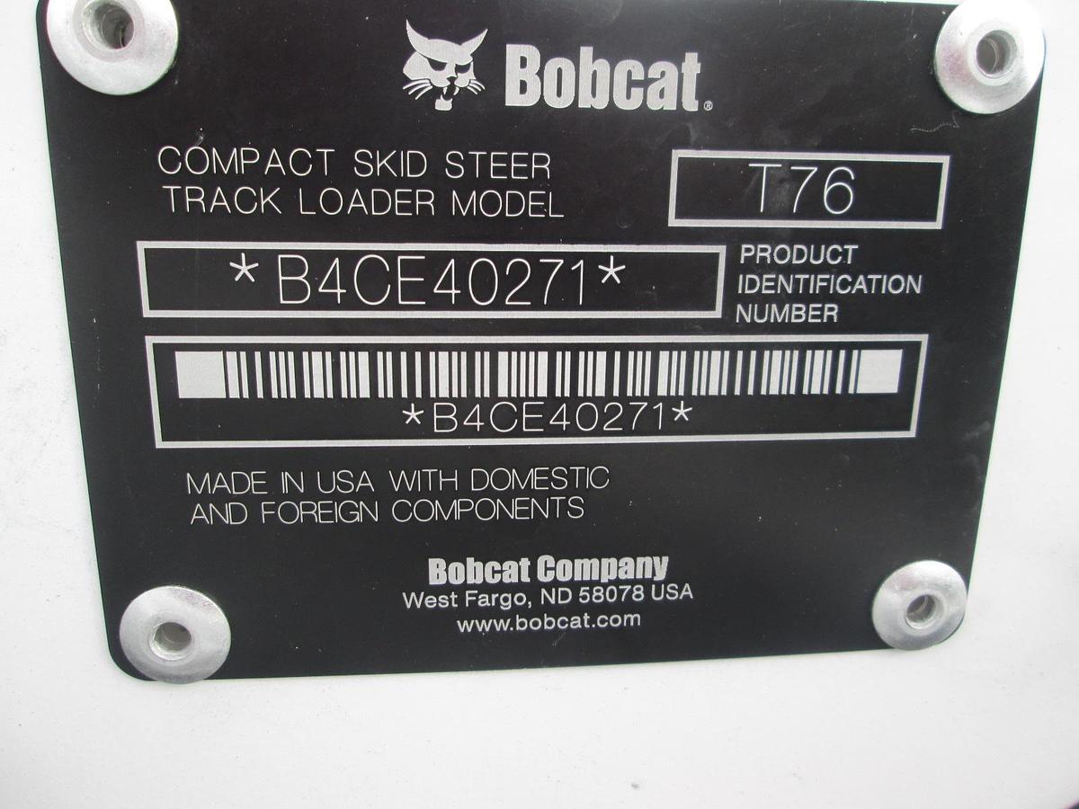 Used 2026 Bobcat T76 Skid Steer with Tilt Trailer