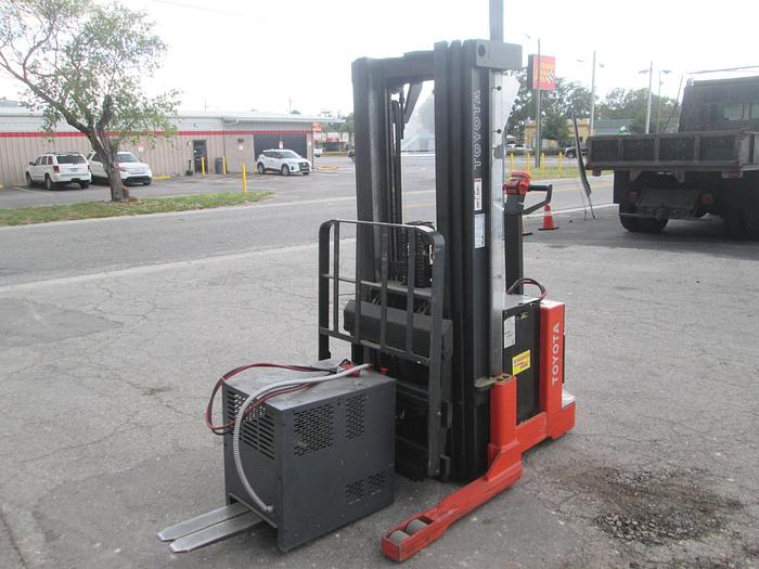 Used Toyota 6BWR15 Walkie Stacker Reach Electric Forklift