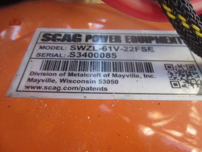 Used 2022 Scag 61" Commercial Ride On Mower