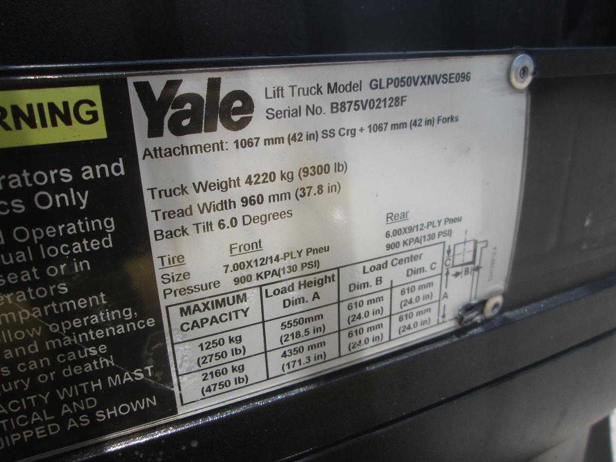 Used Yale GLP050 5k Forklift