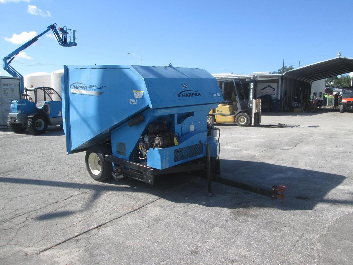 Used Harper TV60R Pull Behind Yard Turf Vac